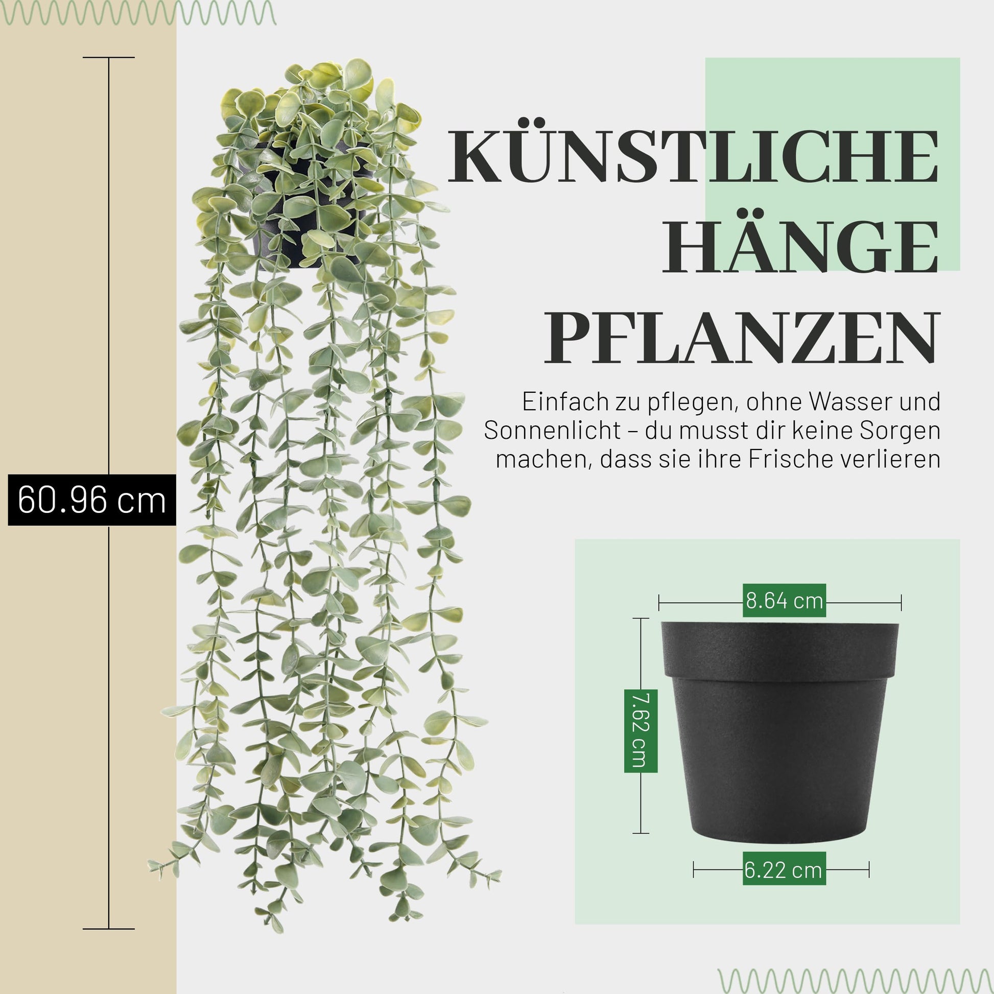 Künstliche Hängepflanze – Echt wirkend